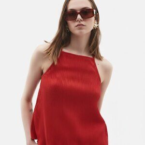 Bebe Y2K 90’s Red Ribbed Flowy Tank Camisole